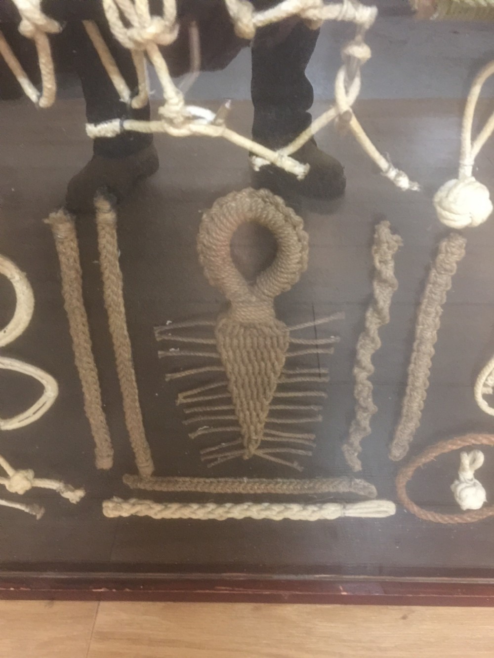 Large Display case of nautical knots  View VI