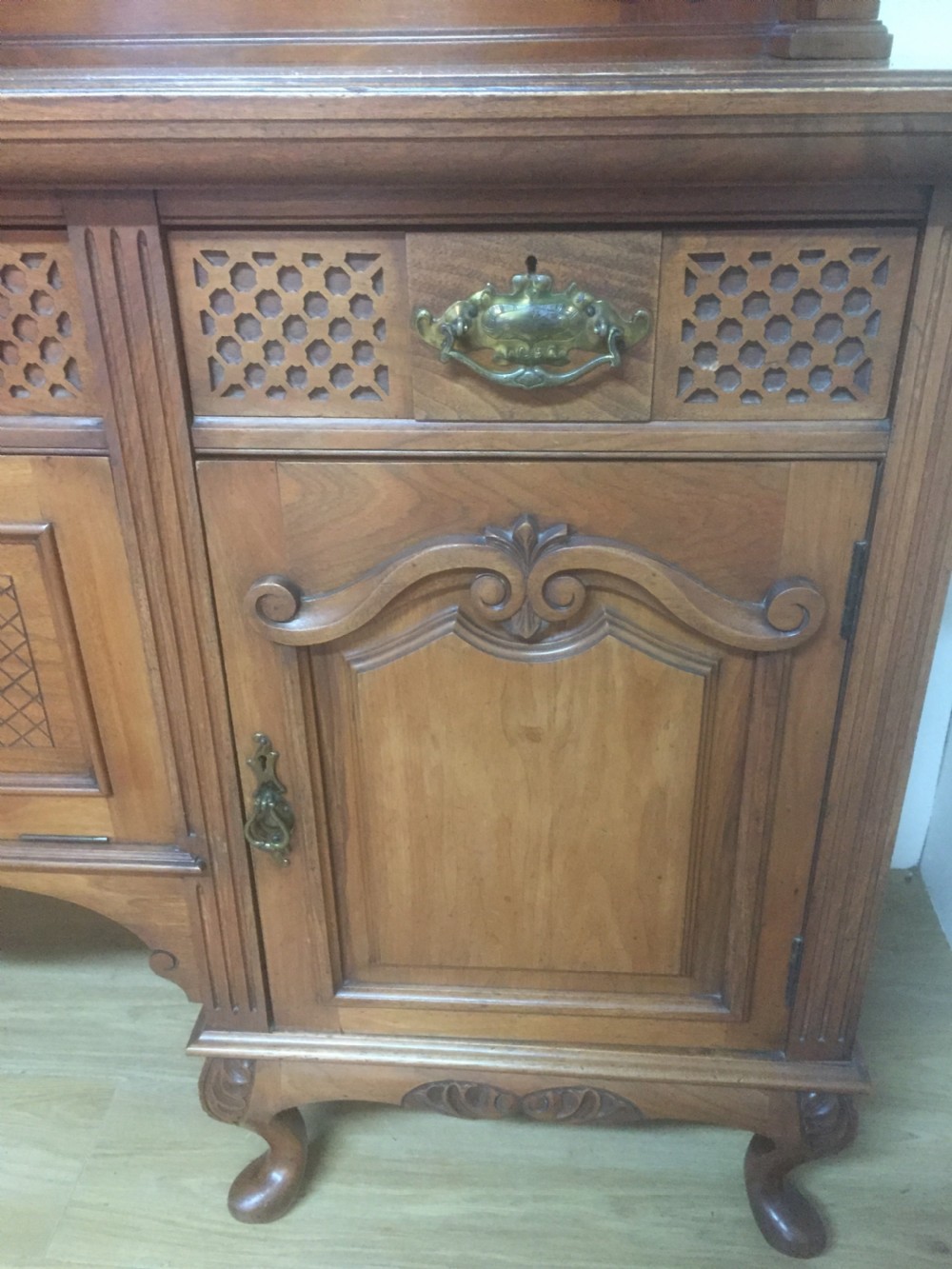 Victorian carved walnut mirror backed Sideboard circa 1880 View III