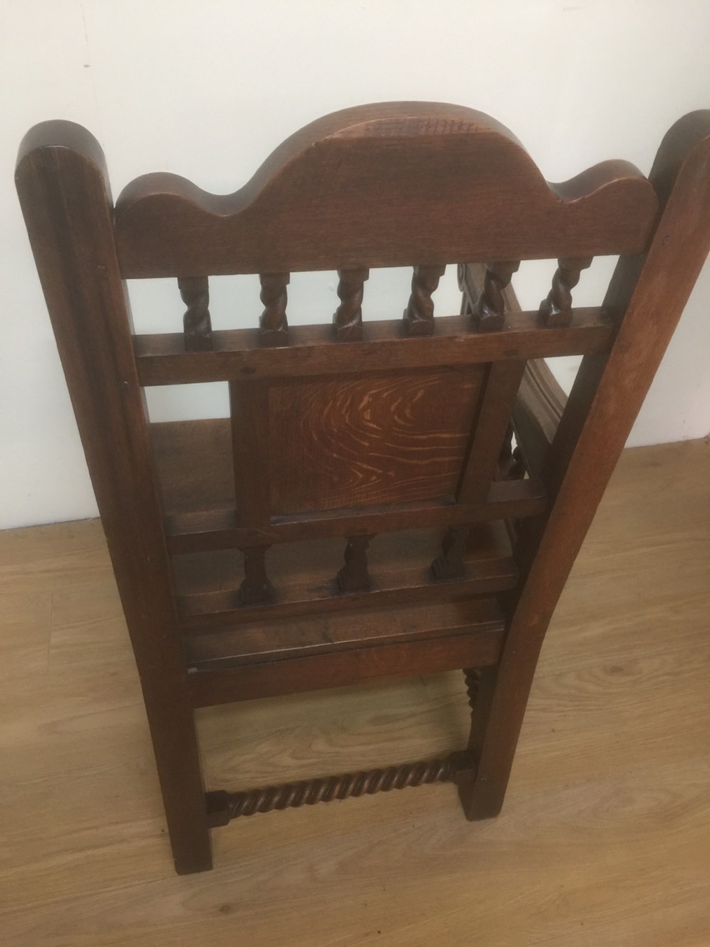 Solid oak hand carved armchair  View VII