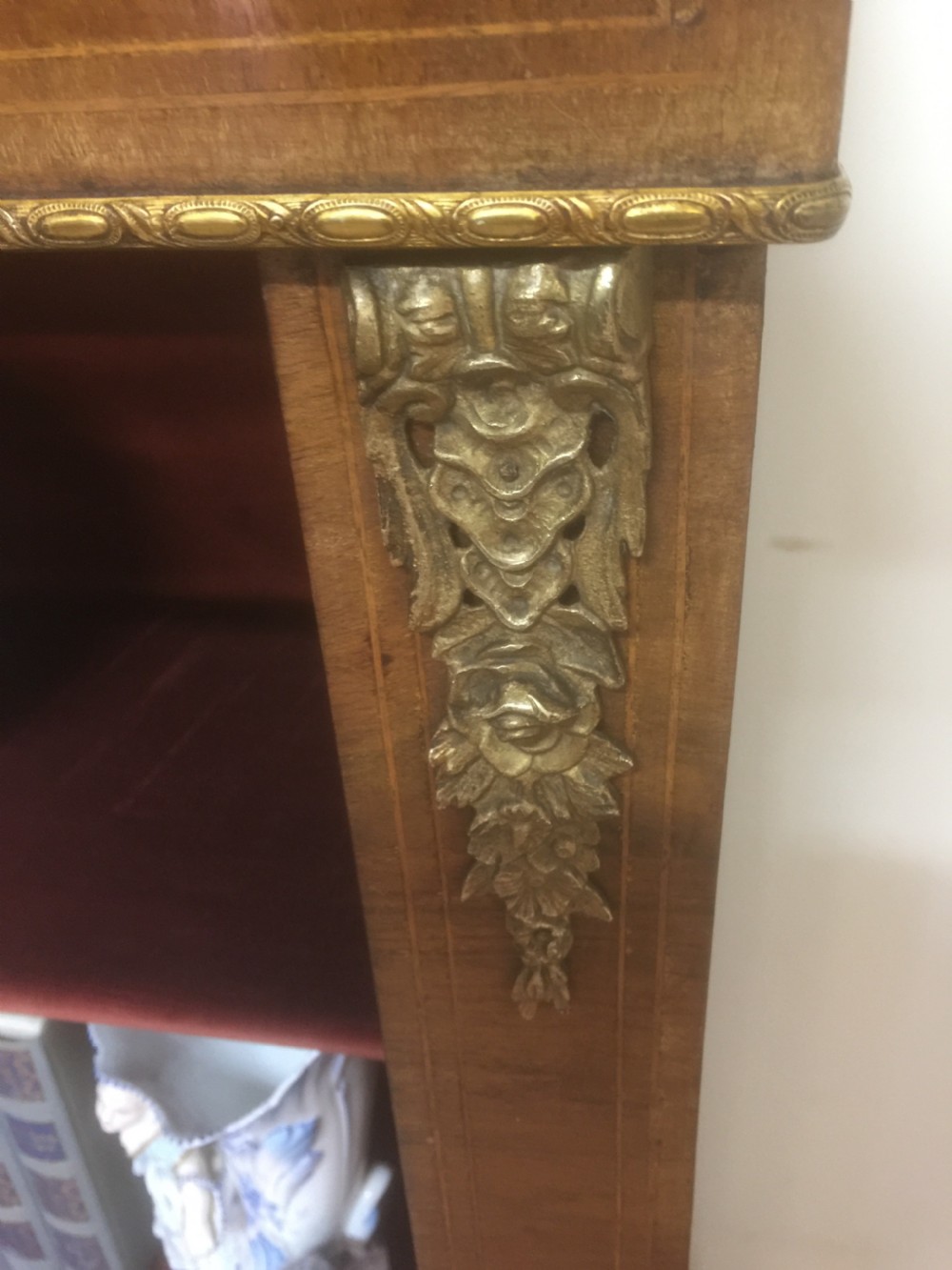 Nineteenth century ormolu mounted walnut pier cabinet  View VI