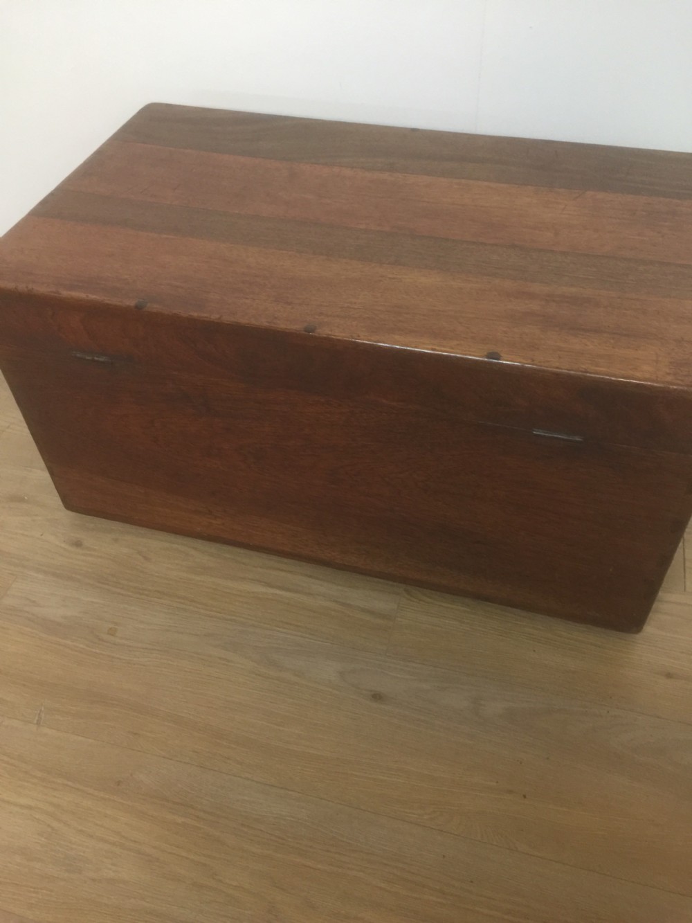 Teak travelling trunk with original tray  View VIII