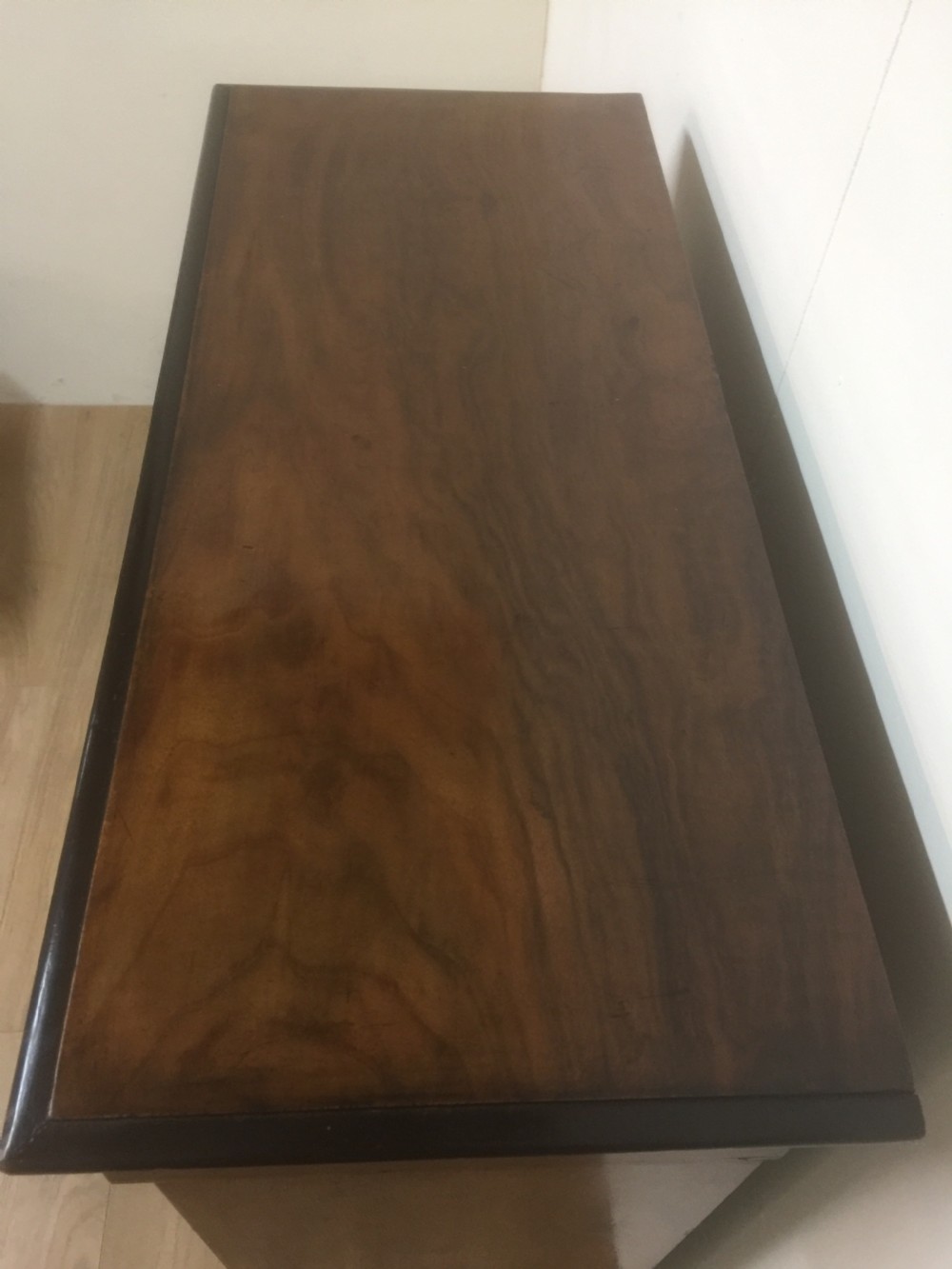 Nineteenth century inlaid walnut pier cabinet  View II