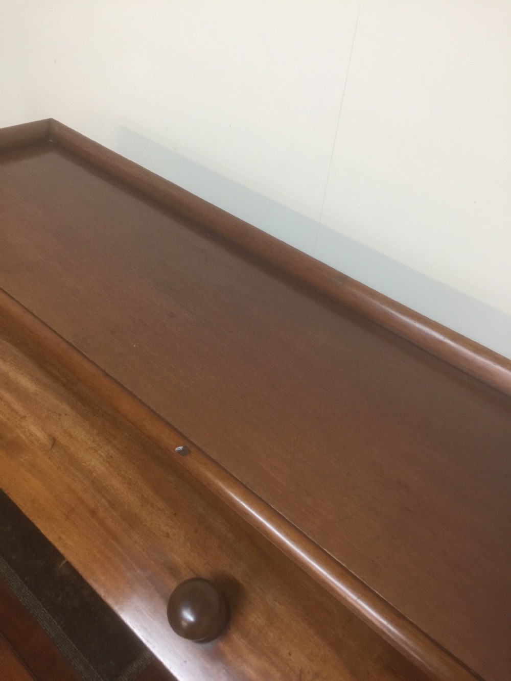Nineteenth century mahogany cylinder. Desk by W Ovitt View IX