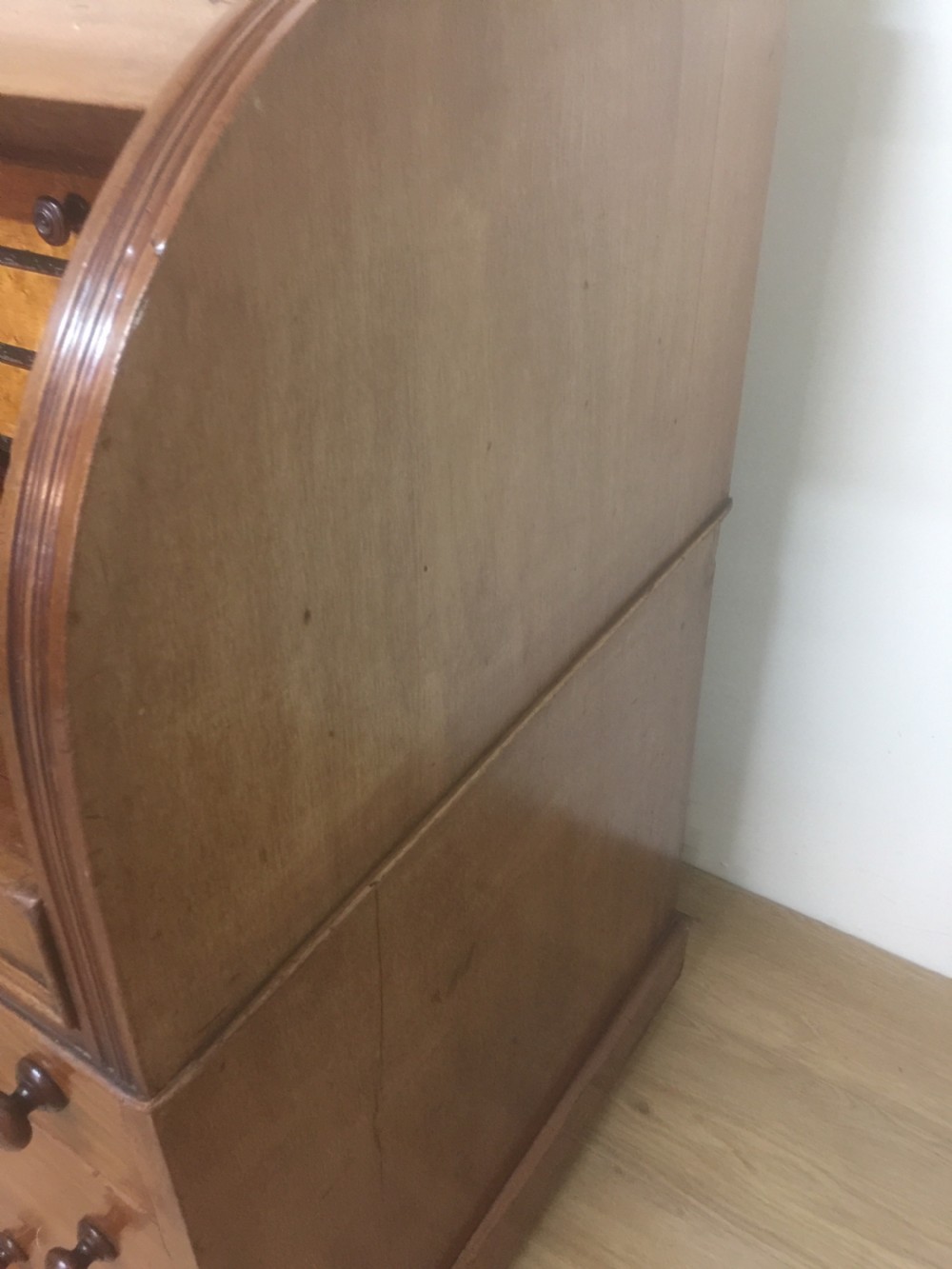 Nineteenth century mahogany cylinder. Desk by W Ovitt View X