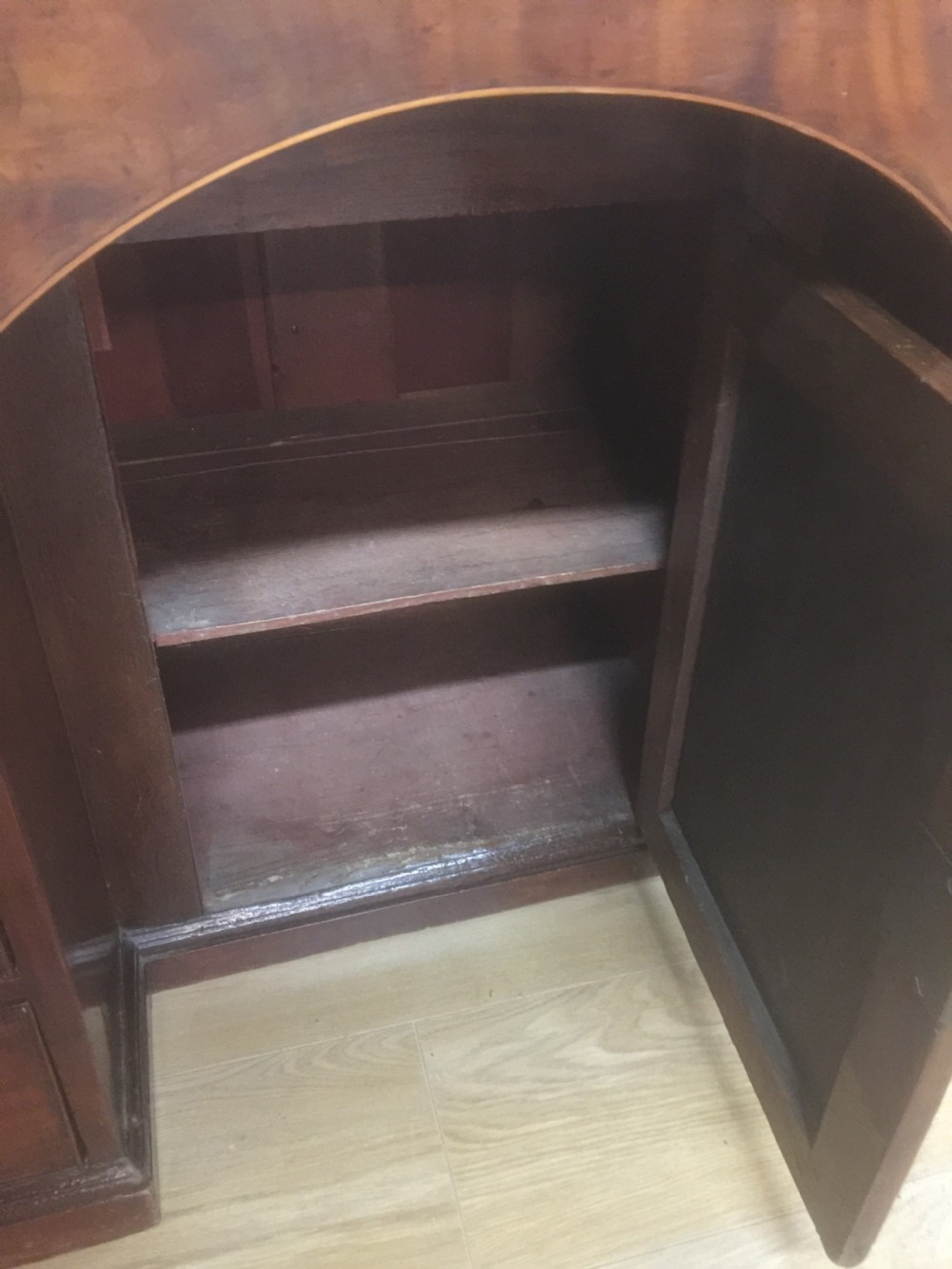 Georgian Mahogany Desk with inset leather top View VI