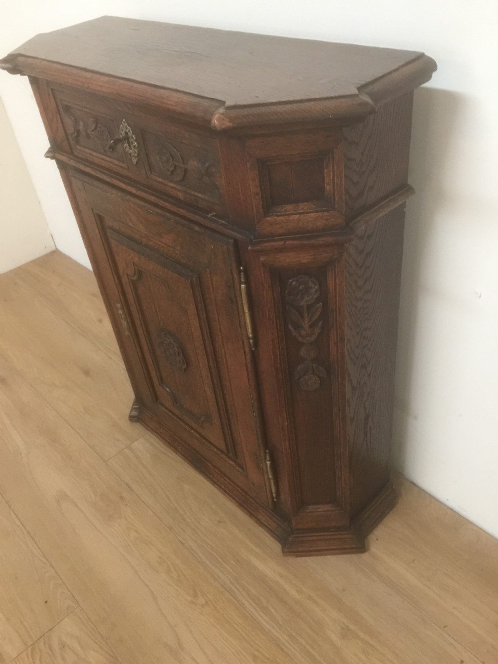Nineteenth century carved oak cabinet  View IV