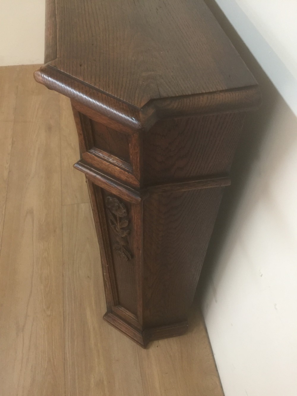 Nineteenth century carved oak cabinet  View VI