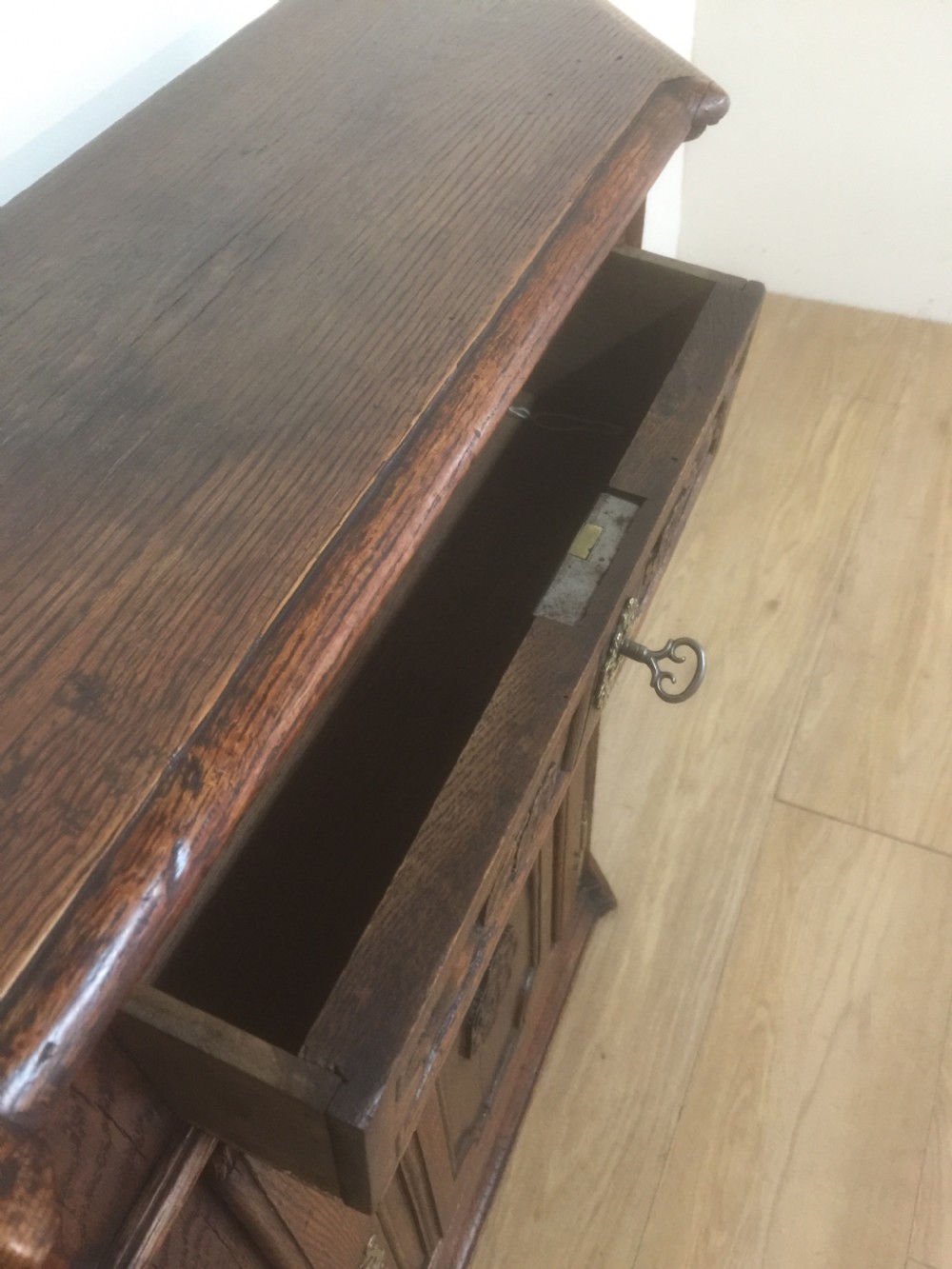 Nineteenth century carved oak cabinet  View VII