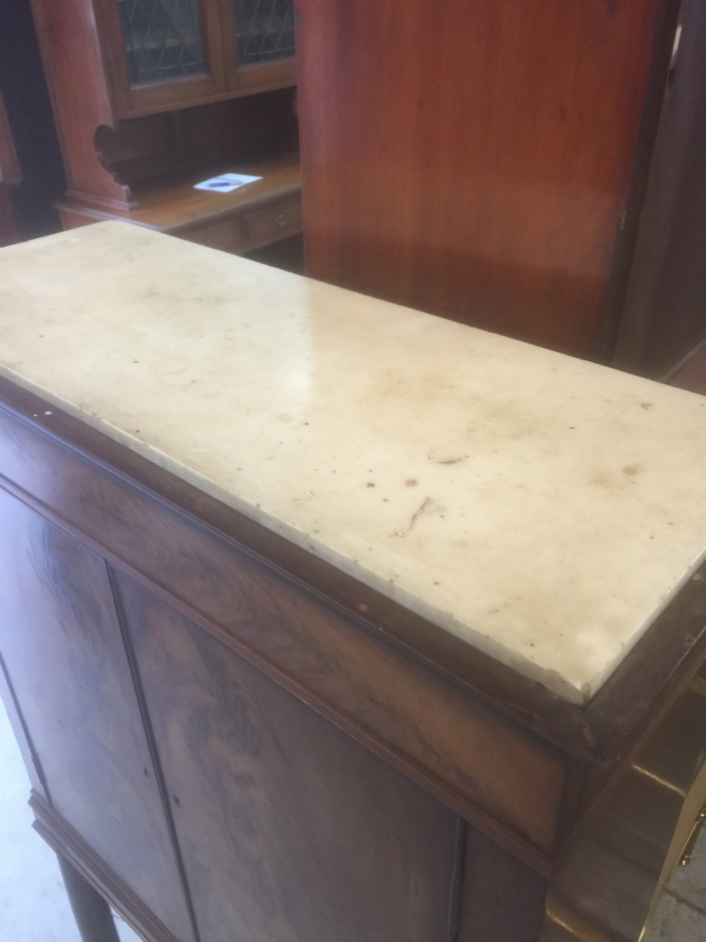 Nineteenth century French empire mahogany cabinet View II