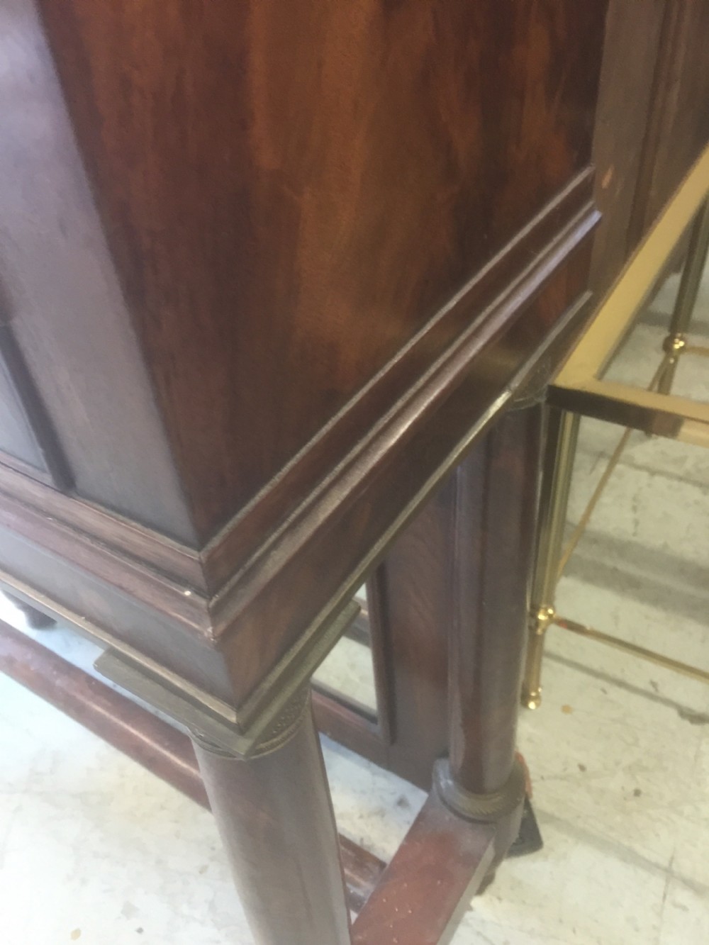 Nineteenth century French empire mahogany cabinet View III