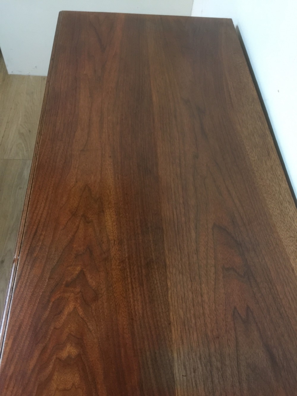 Nineteenth century walnut twin Pedestal desk  View VIII