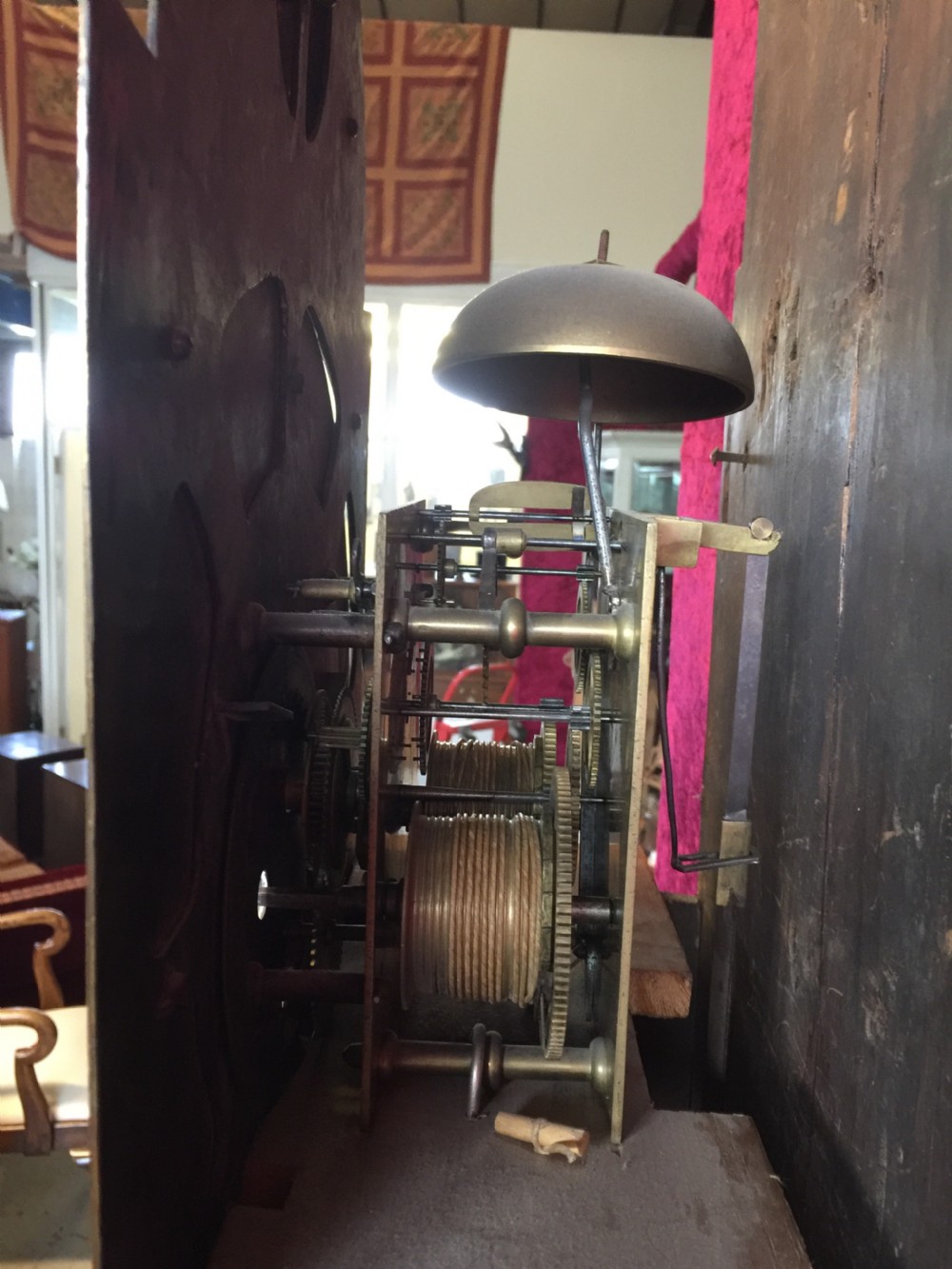 Georgian eight day oak longcase clock by Blaylock of Longtown View VIII
