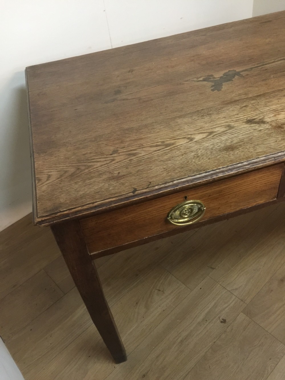 Nineteenth century country house oak kitchen table View IX