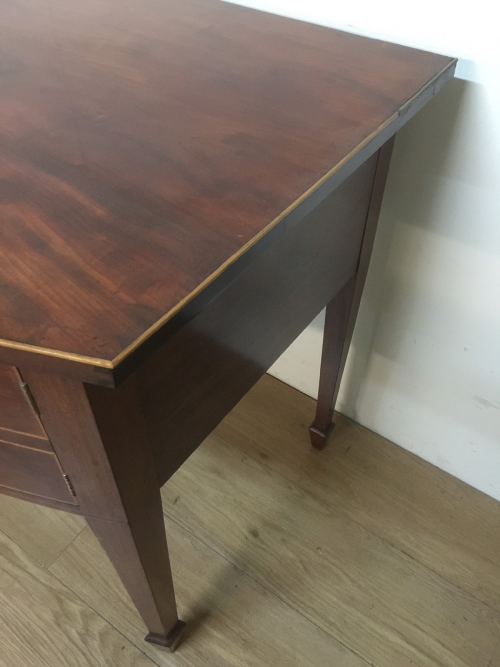 Nineteenth century Sheraton Style Mahogany side table  View IV