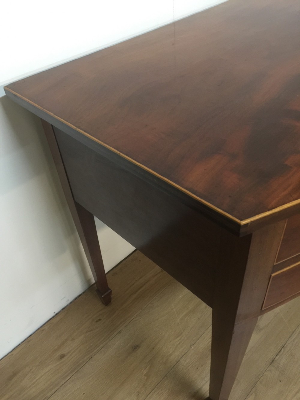 Nineteenth century Sheraton Style Mahogany side table  View V