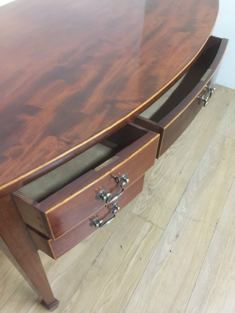 Nineteenth century Sheraton Style Mahogany side table  View VII