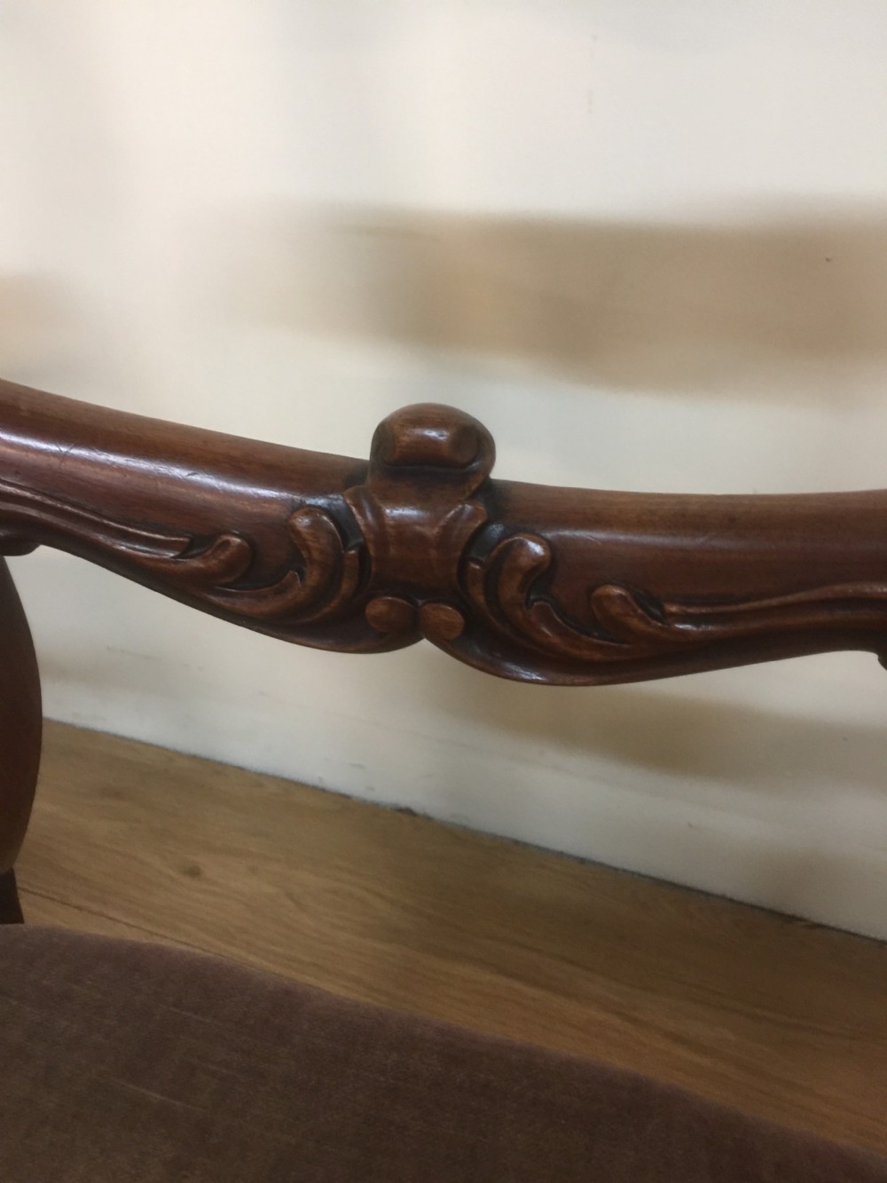 Four nineteenth century mahogany balloon back chairs View VI