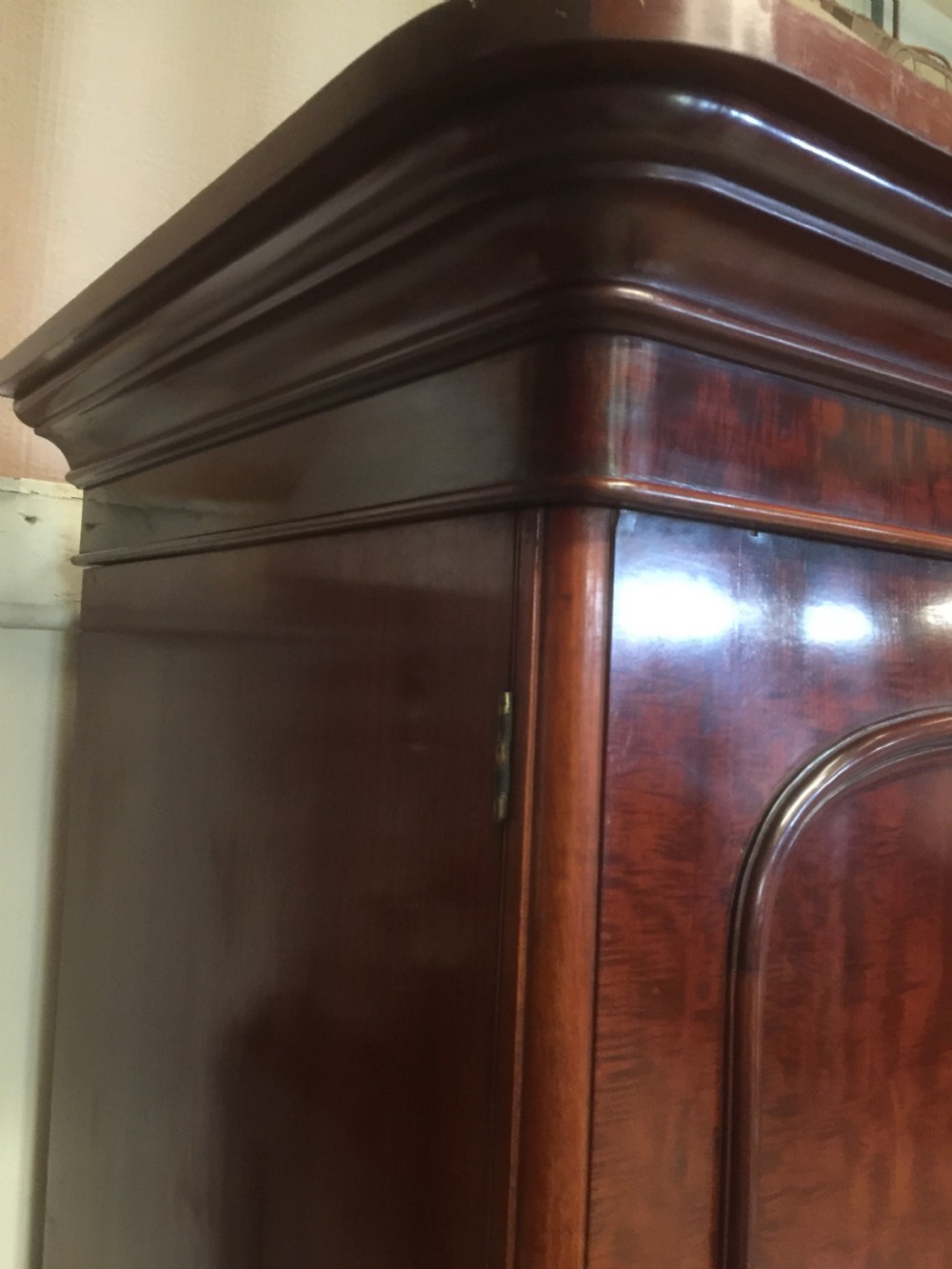 Nineteenth century four door flame mahogany wardrobe View VIII