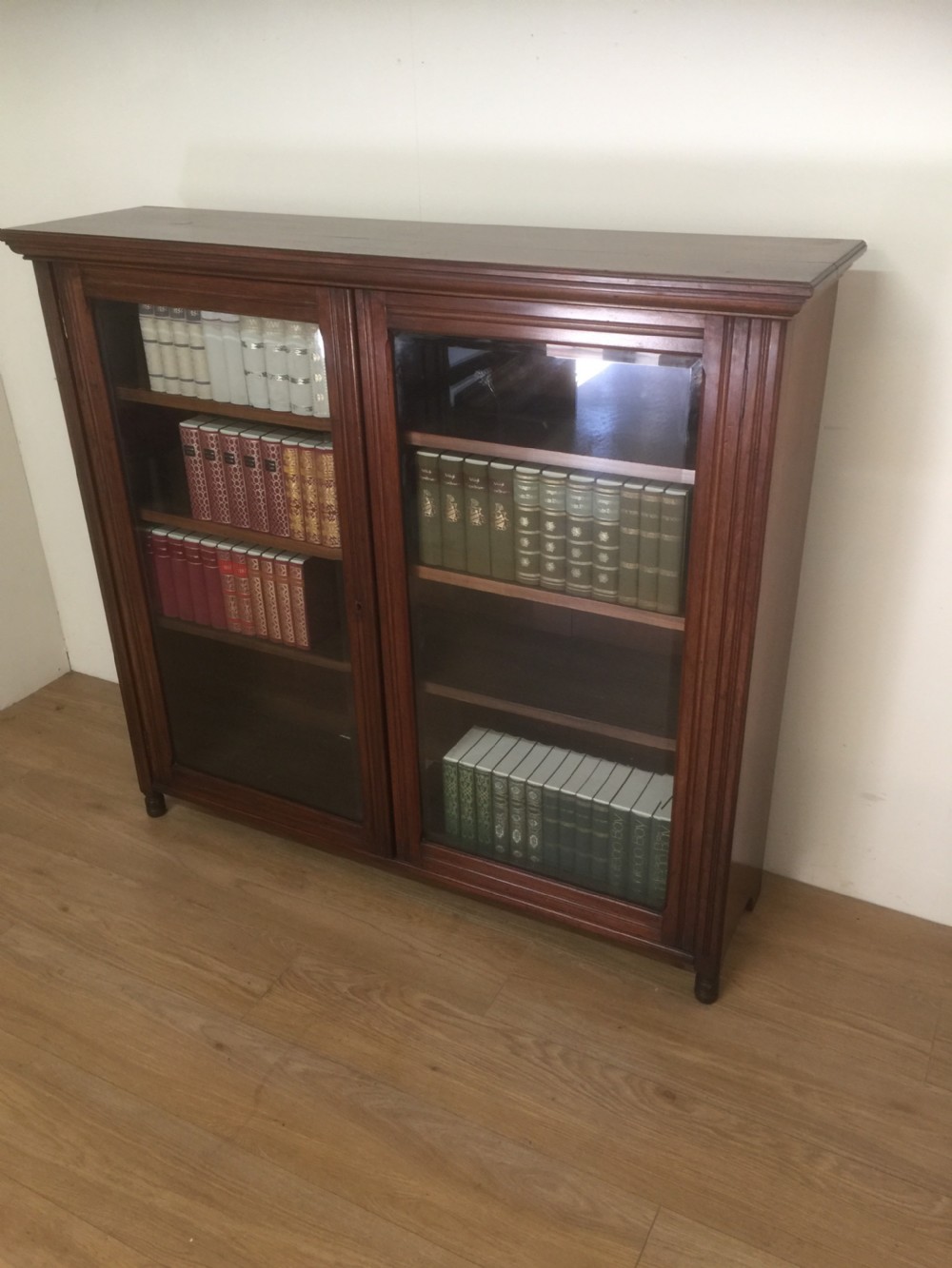 Good quality nineteenth century solid walnut freestanding bookcase  View IX