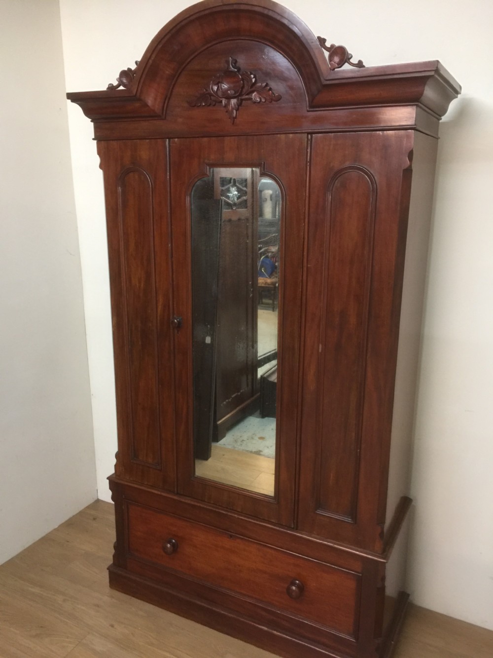 Nineteenth century mahogany wardrobe