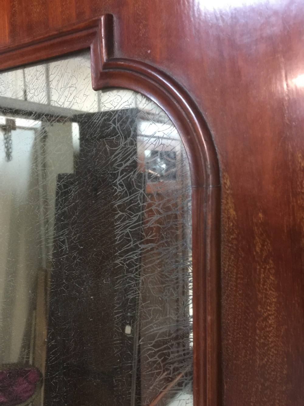 Nineteenth century mahogany wardrobe View V