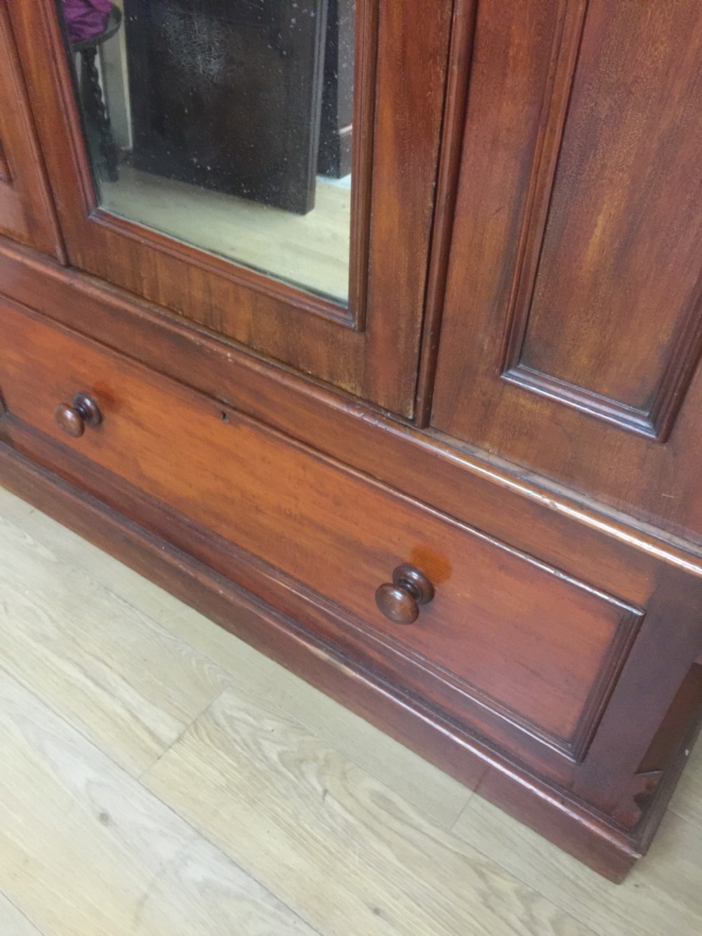 Nineteenth century mahogany wardrobe View VI