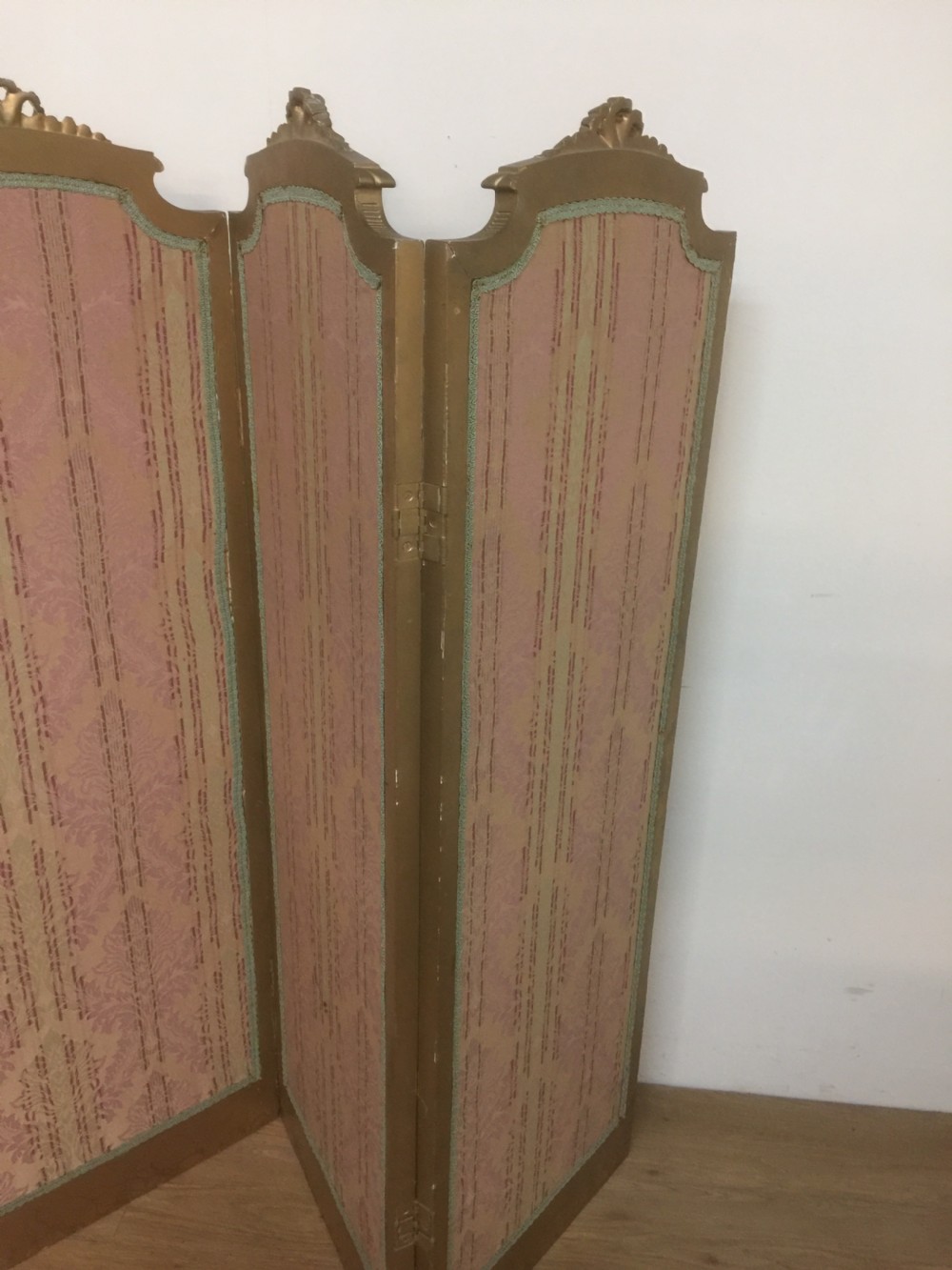 Three panel gilt framed screen circa 1920 View V