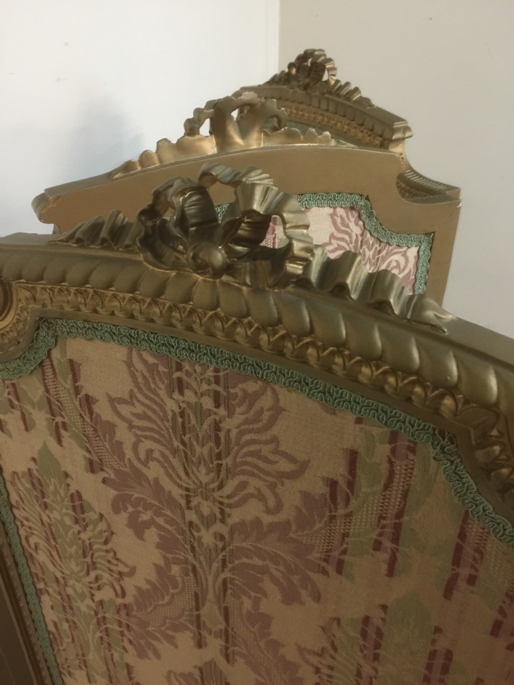 Three panel gilt framed screen circa 1920 View VIII