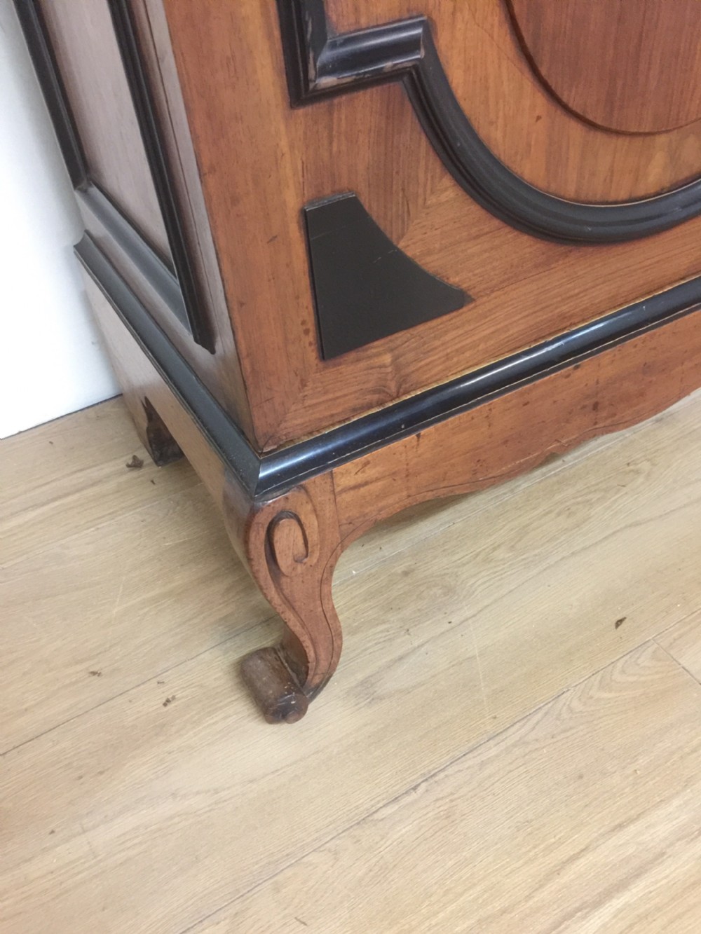 Nineteenth century walnut library cupboard View II