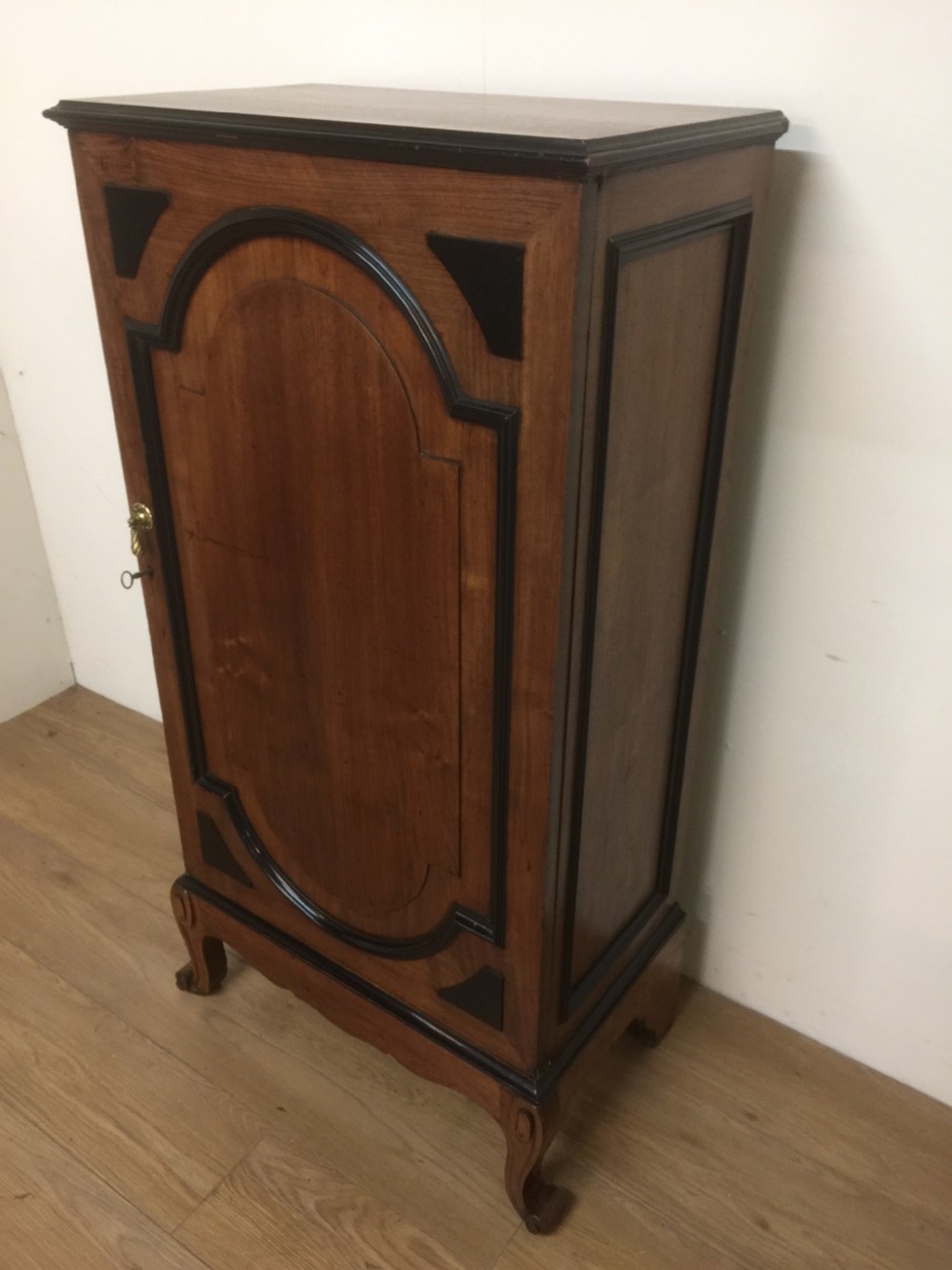 Nineteenth century walnut library cupboard View XI