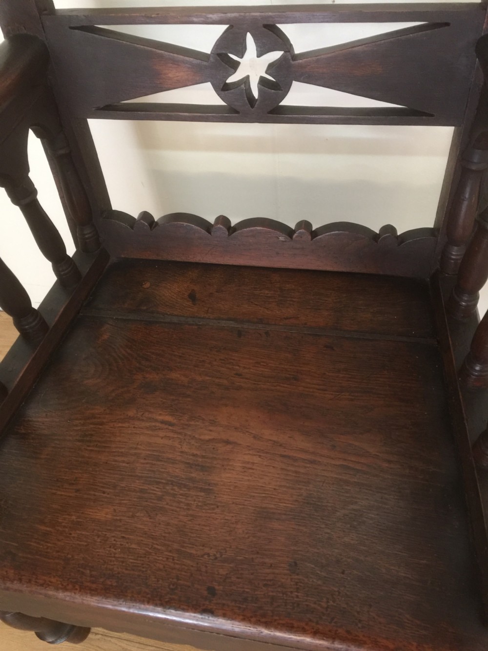 Nineteenth century Eisteddfod chair Llangefni 1883 View II