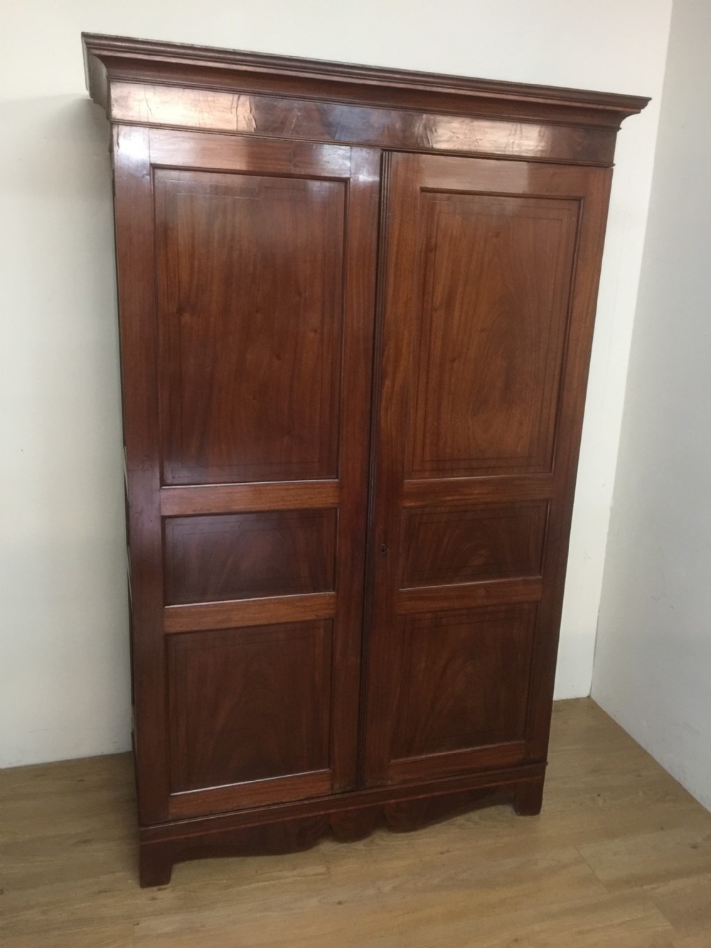 Late Regency mahogany Channel Islands Wardrobe 