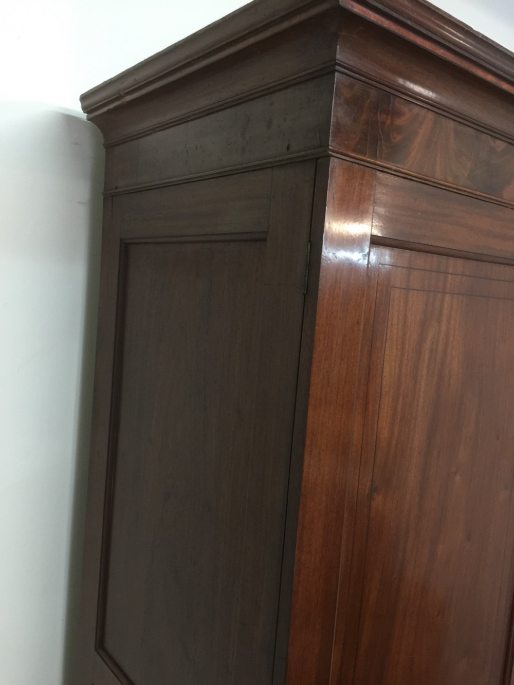 Late Regency mahogany Channel Islands Wardrobe  View IV