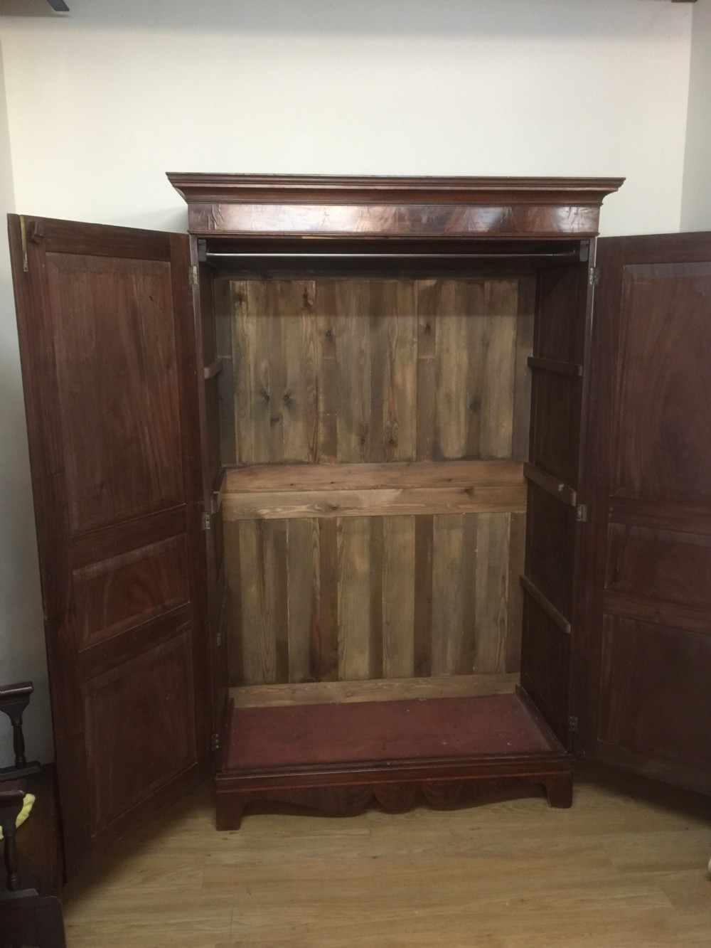 Late Regency mahogany Channel Islands Wardrobe  View VI