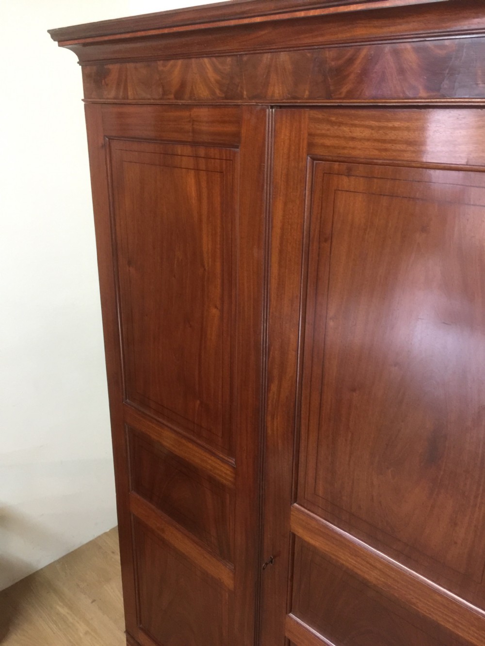 Late Regency mahogany Channel Islands Wardrobe  View XII