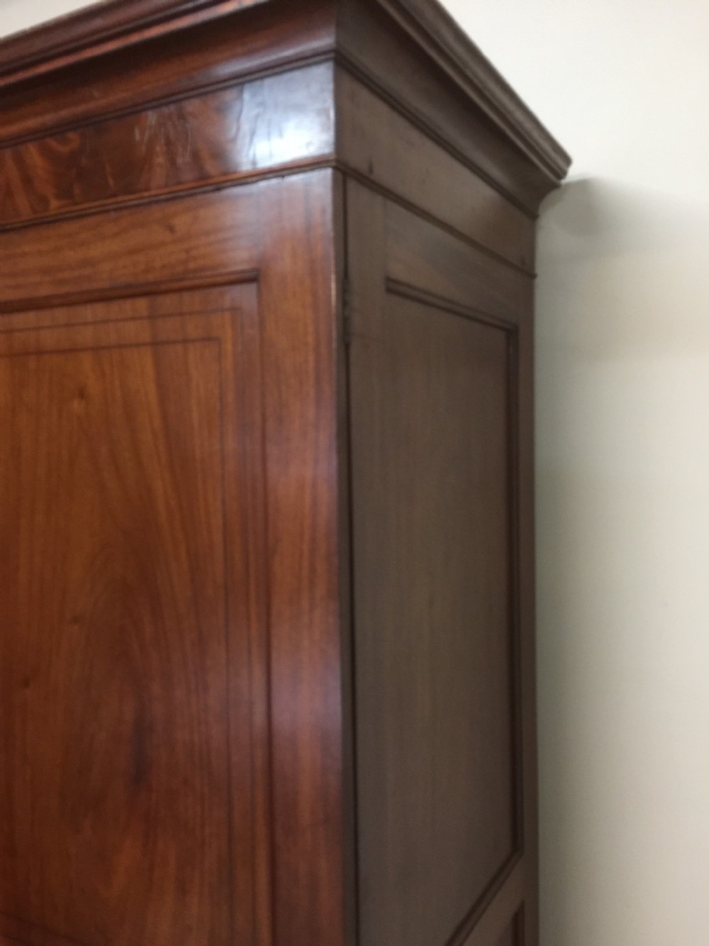 Late Regency mahogany Channel Islands Wardrobe  View XIII