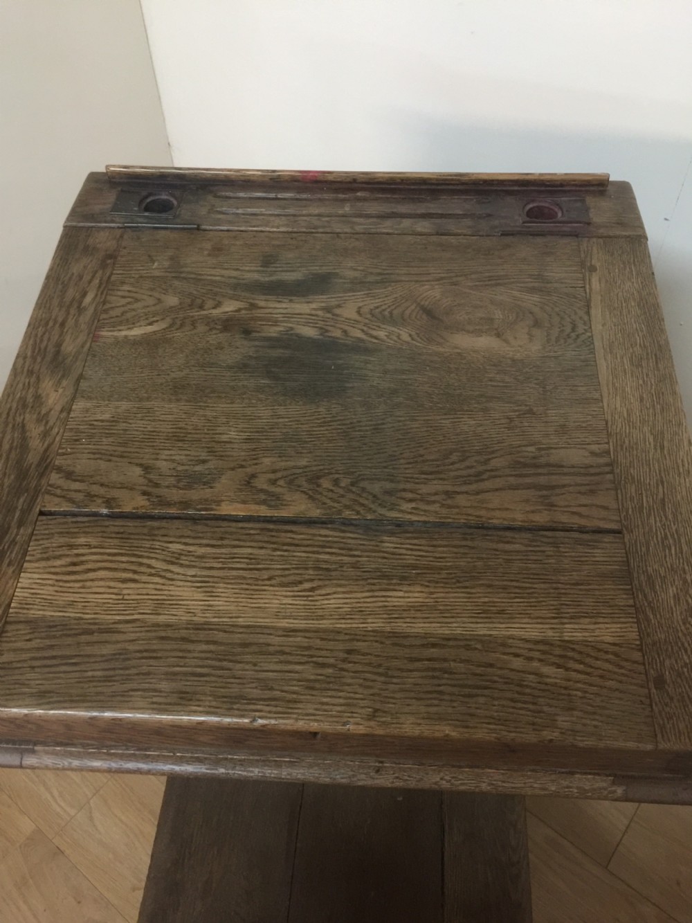 Late nineteenth century oak Clerks desk circa 1880 View IV