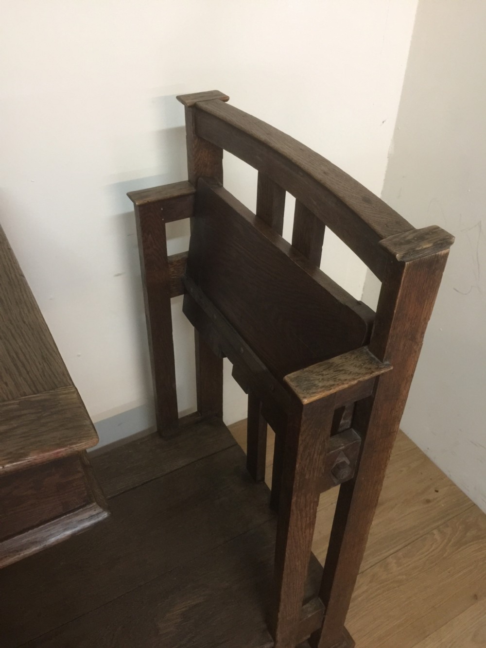 Late nineteenth century oak Clerks desk circa 1880 View VIII