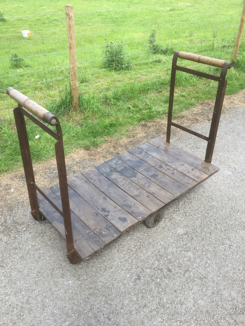Nineteenth century industrial mill trolley 