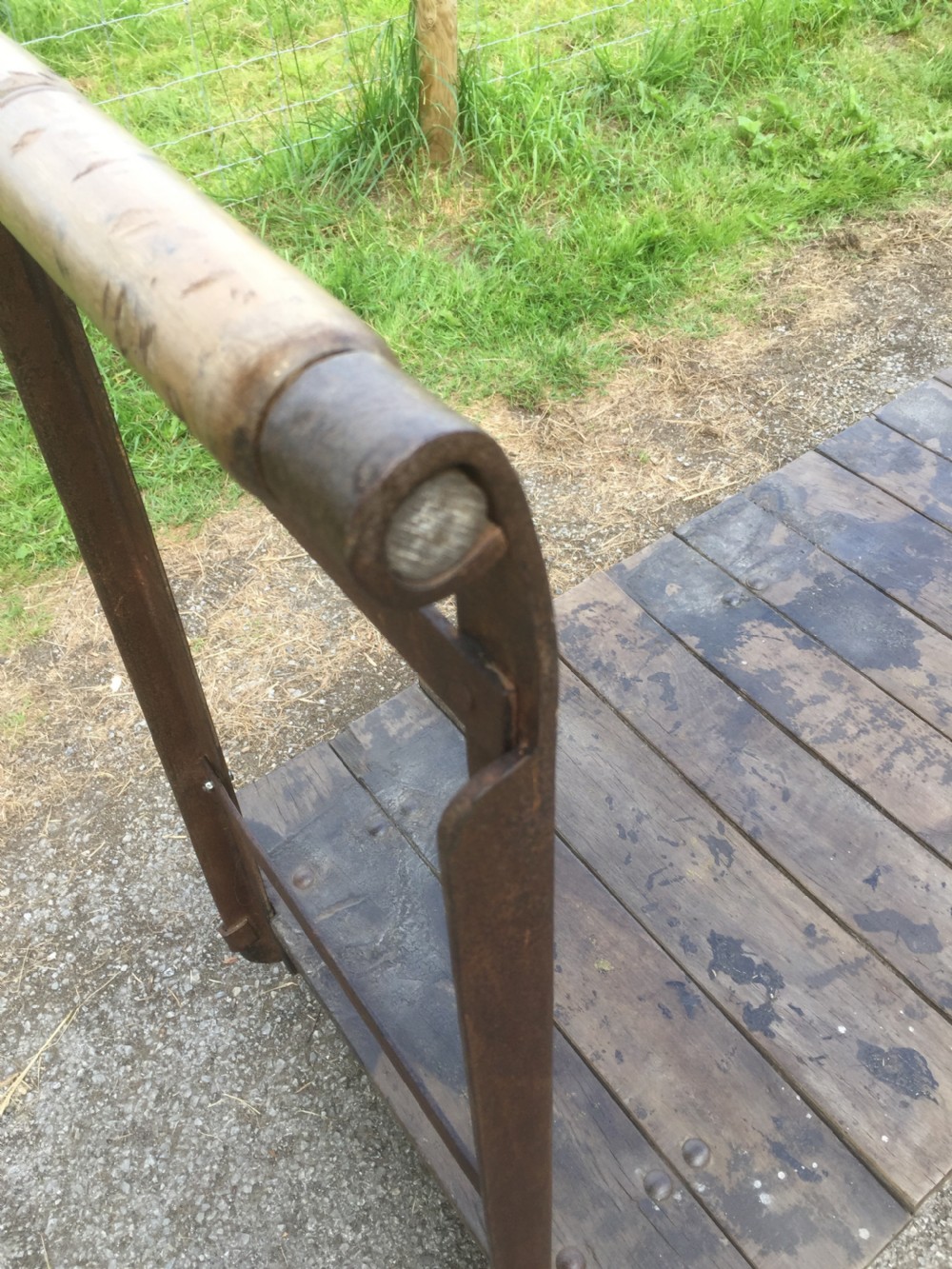 Nineteenth century industrial mill trolley  View V