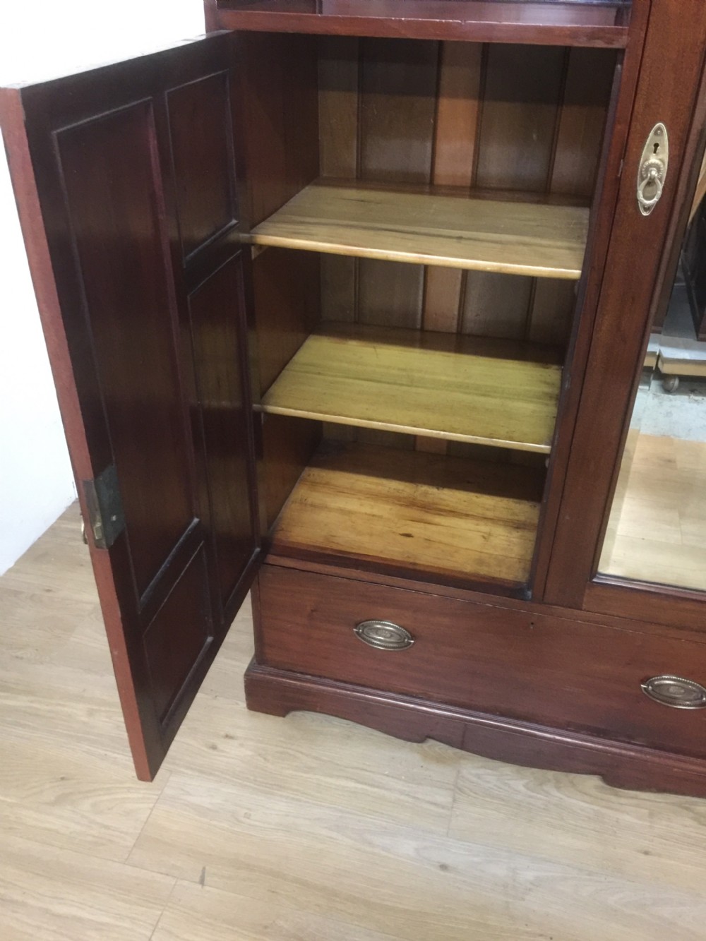 Nineteenth century mahogany compactum wardrobe  View VII