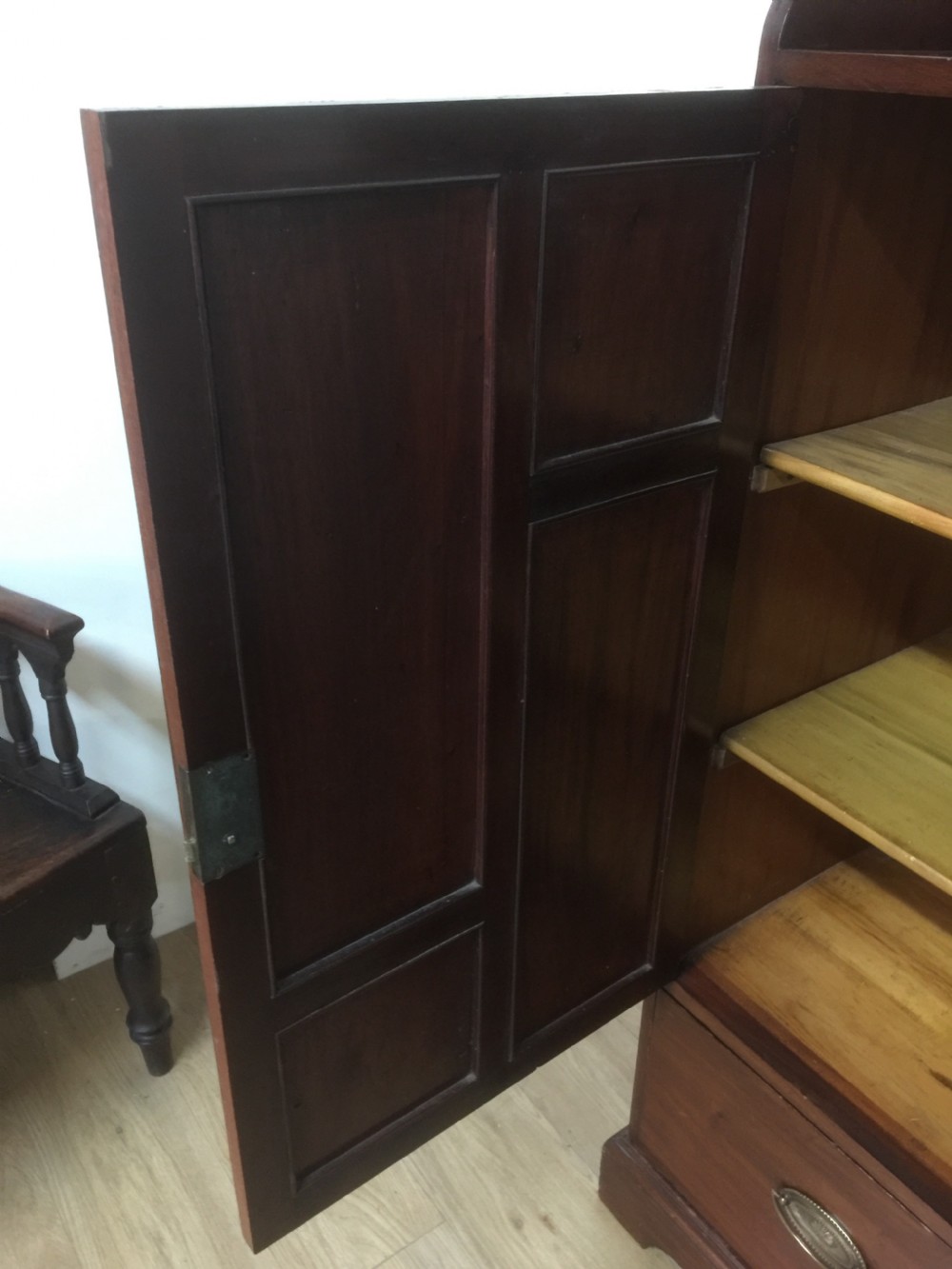 Nineteenth century mahogany compactum wardrobe  View IX