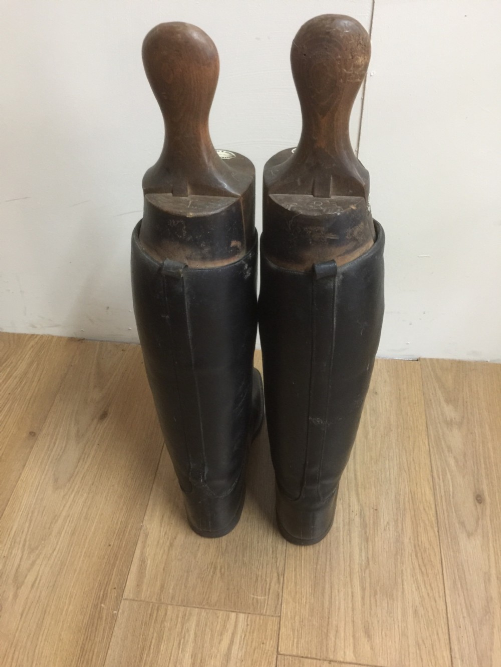 Pair of leather riding boots with trees Rowell and Sons  View VI
