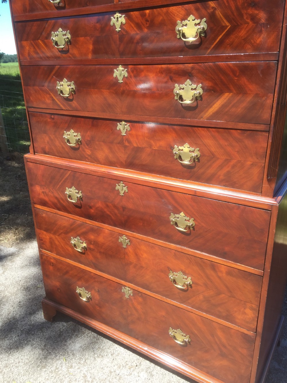 Nineteenth century mahogany Chest on chest circa 1870 View II