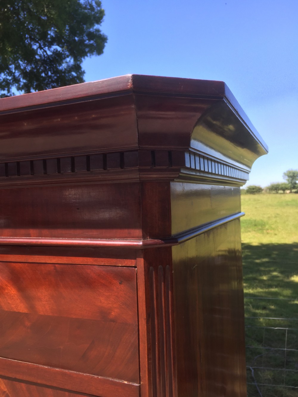 Nineteenth century mahogany Chest on chest circa 1870 View X