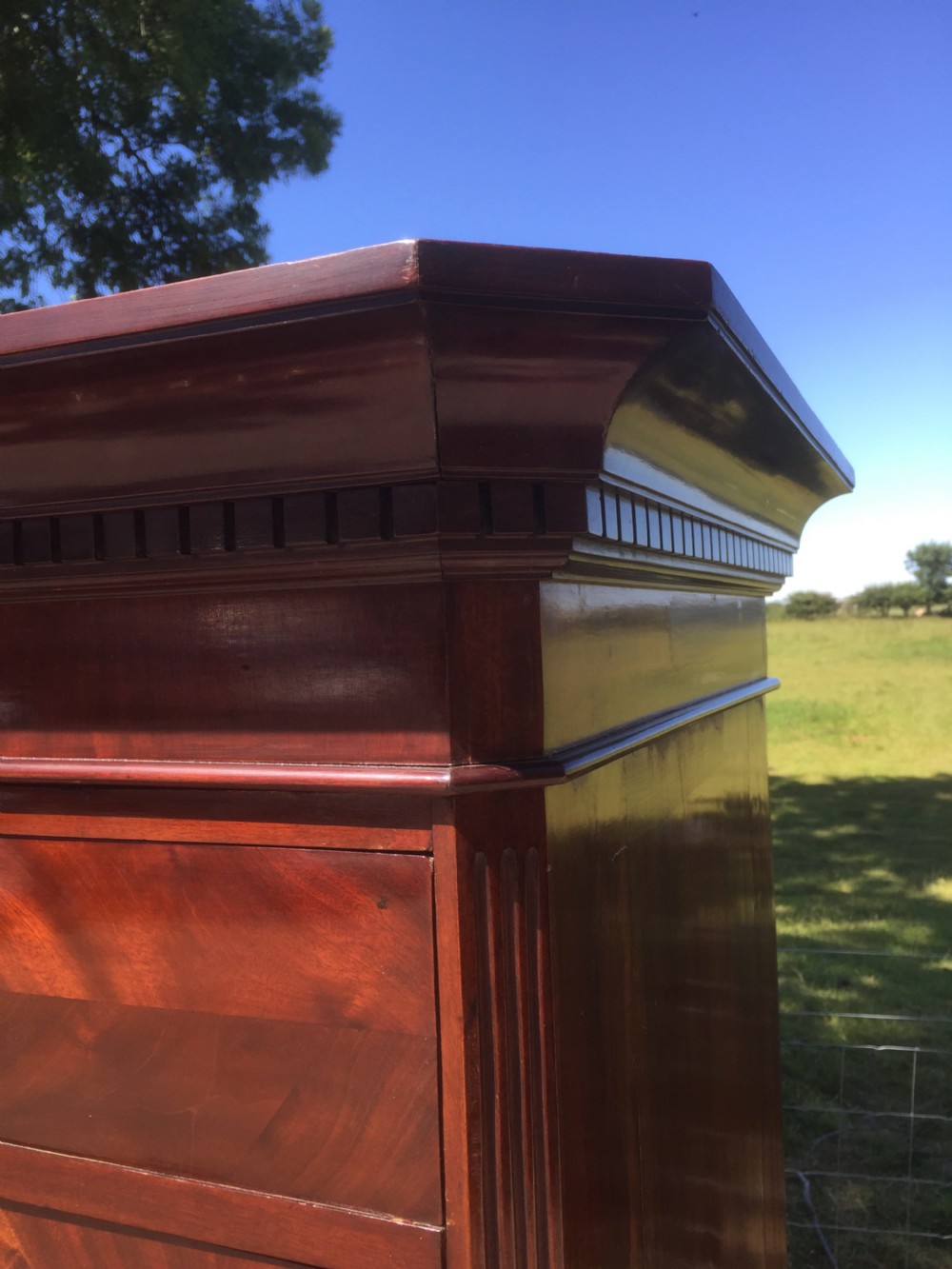 Nineteenth century mahogany Chest on chest circa 1870 View XII