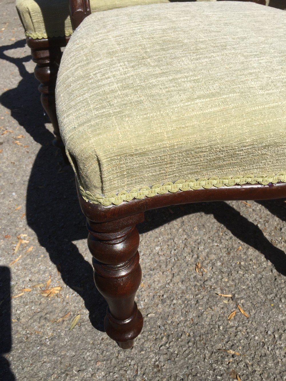 Six nineteenth century carved mahogany balloon backed dining chairs  View XII