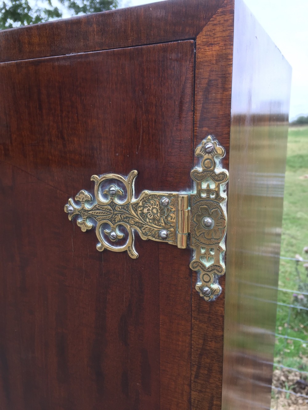 Edwardian mahogany cabinet on cabriole legs  View VII