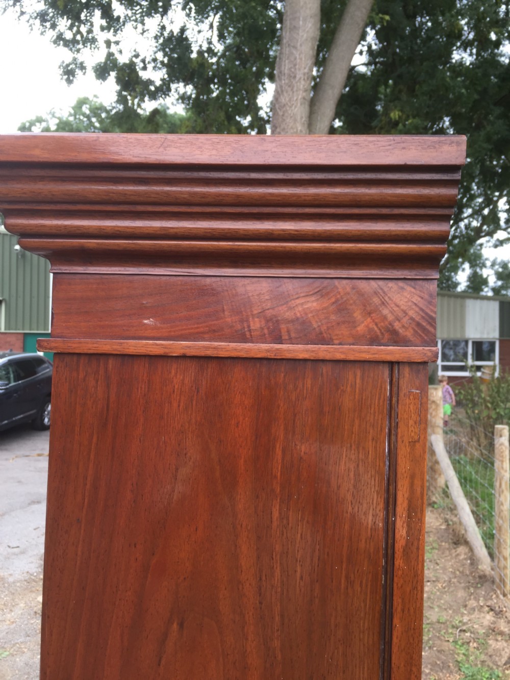 Late nineteenth century solid walnut bookcase  View XIII