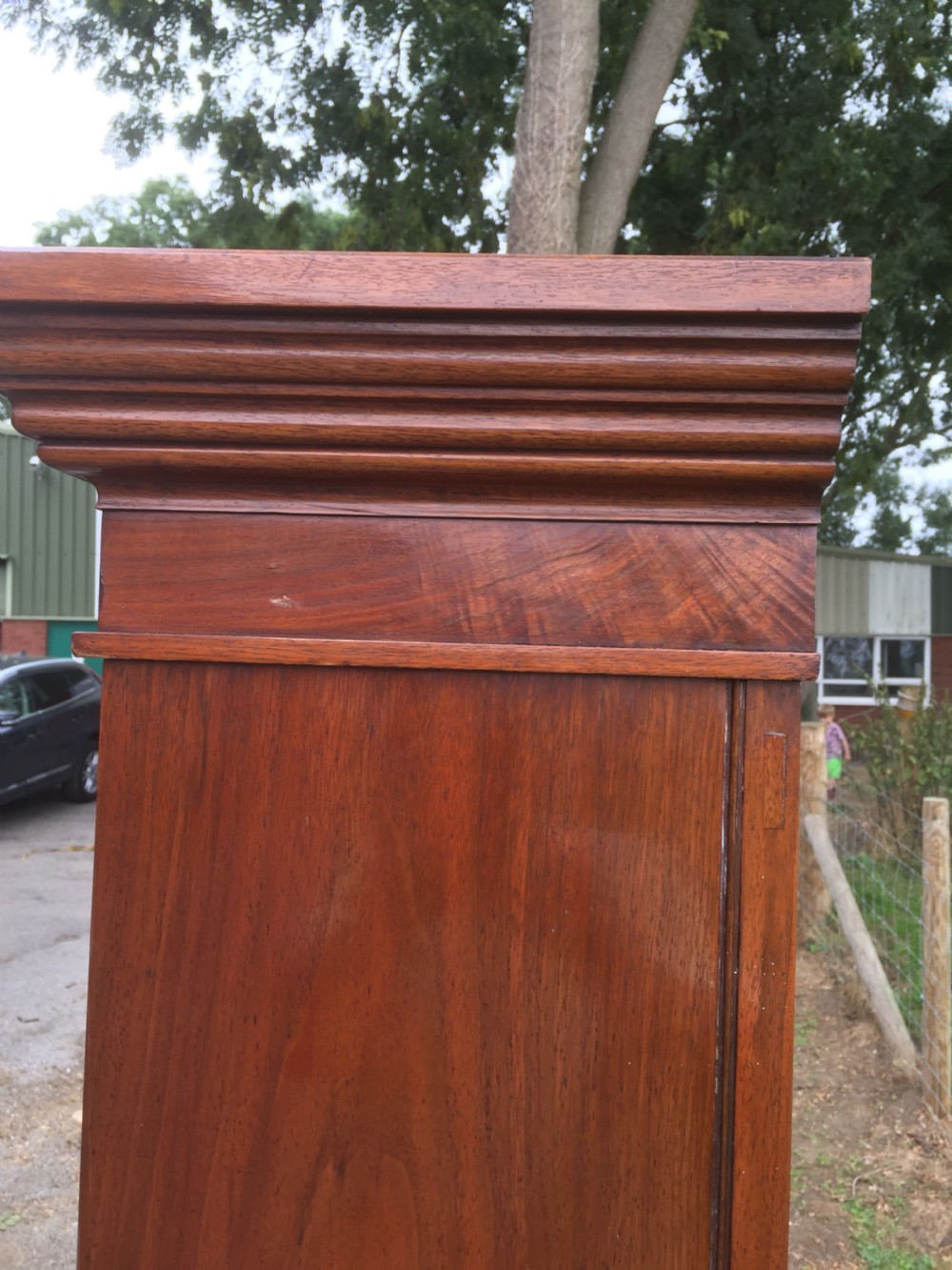 Late nineteenth century solid walnut bookcase  View XIV